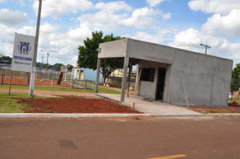 Construção da Base da polícia comunitária está em andamento na Vila Limeira.