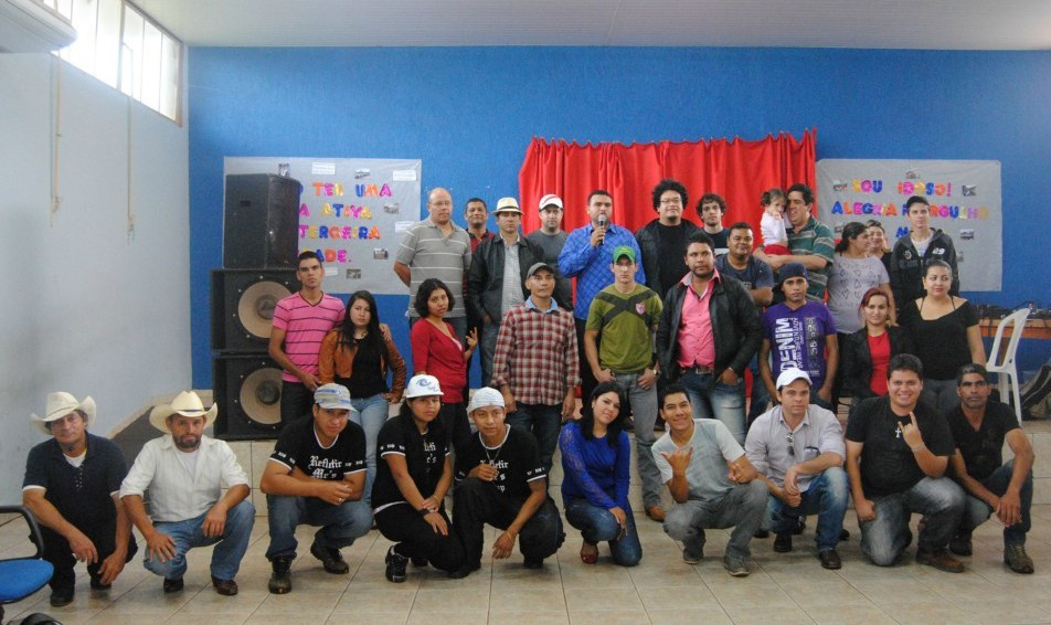 Equipe da Fundesc e calouros, durante seletiva para o 6° Festibai / Foto: Moreira Produções