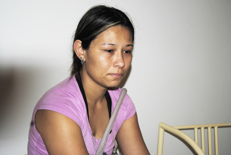 A mãe de Natan, Graciele Valenzuela Rodrigues.