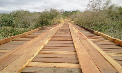 Ponte sobre o Rio Panduí após a reforma / Foto: Éder Espíndola