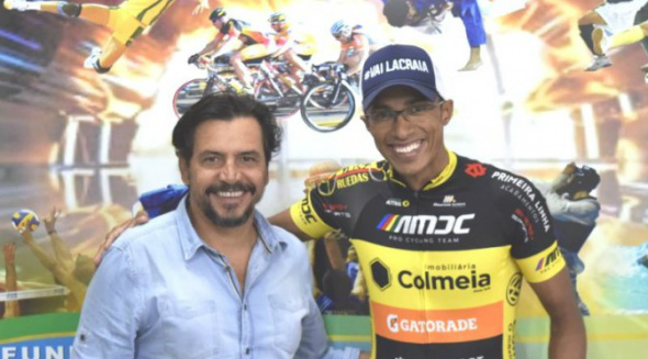 O atleta Anderson Luiz de Carvalho, conhecido como “Lacraia