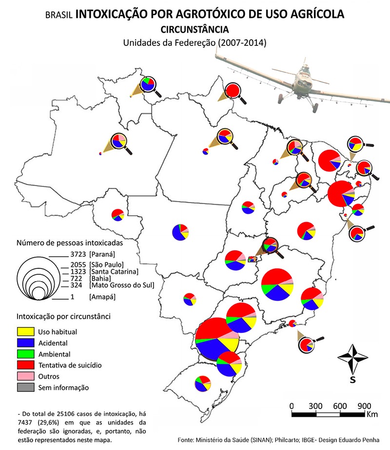 Lançado na Europa mapa do envenenamento de alimentos por agrotóxicos no Brasil Lançado na Europa mapa do envenenamento de alimentos por agrotóxicos no Brasil