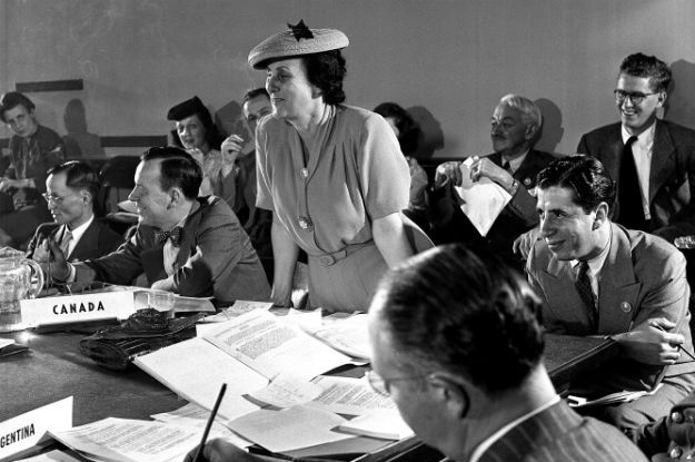 Bertha Lutz, representando o Brasil na assinatura da Carta da ONU em 1945. Foto: Arquivo ONU