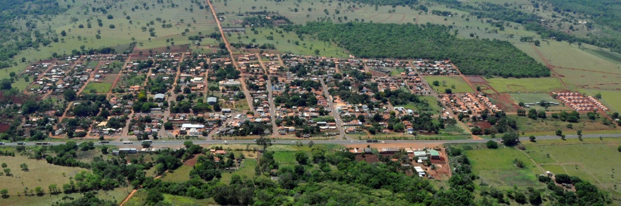 Vista aérea da cidade de Jaraguari (Foto: Prefeitura)