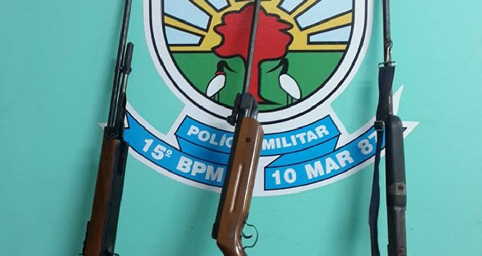 PMA frustra caçada ilegal desmonta acampamento e apreende armas e munições