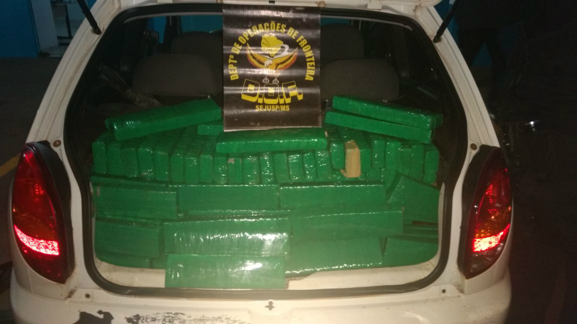 A droga estava distribuída em 300 volumes prensados / Foto: DOF