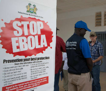 Países da África Ocidental afetados pelo surto. Foto: OMS/C. Black