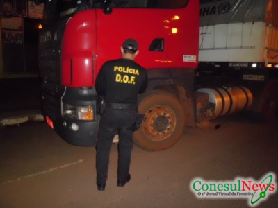 A apreensão aconteceu na rodovia MS-156, região de Amambai / Foto: Conesul News