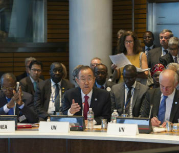 Ban Ki-moon discursa em Washington. Foto: ONU/Eskinder Debebe