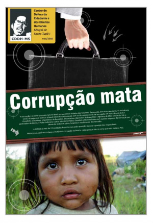 Movimentos sociais ensinam alunos do MS sobre efeitos da corrupção