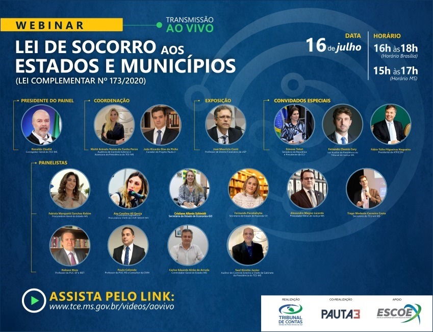 TCE-MS promove debate sobre a Lei de Socorro a Estados e Municípios