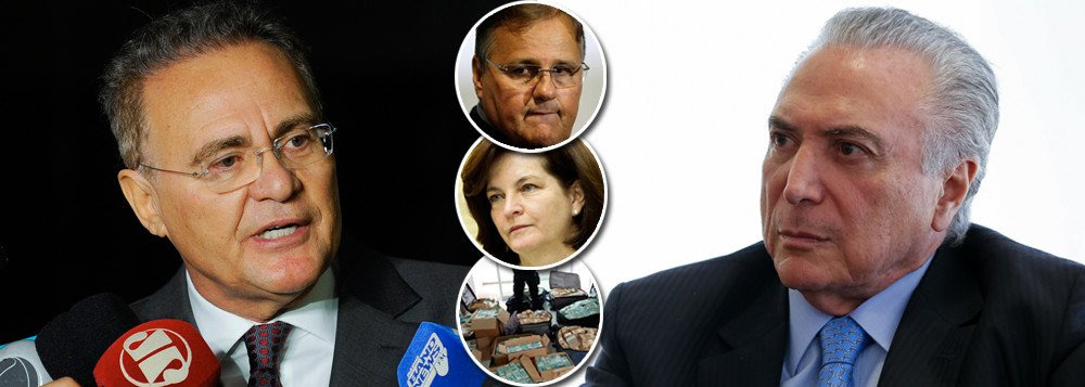 Renan sugere que Temer, e não Geddel, é o chefe da quadrilha Para mim, o chefe dele era outro