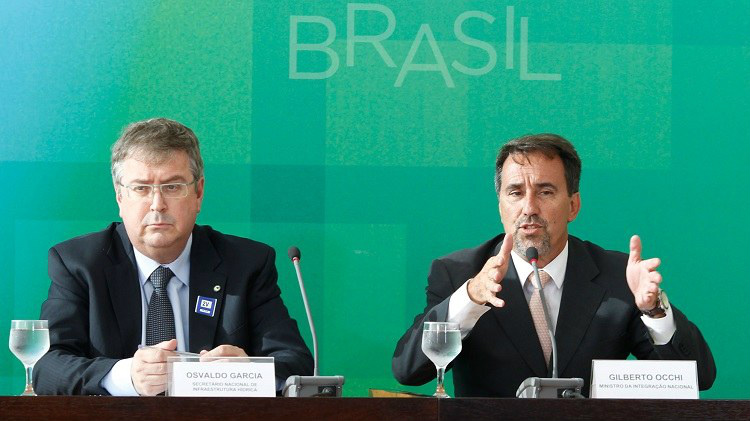 Estação de bombeamento do São Francisco será entregue nesta sexta Gilberto Occhi concedeu entrevista coletiva sobre a entrega da primeira Estação de Bombeamento do Eixo Norte. / Foto: Adalberto Marques/Ascom MI