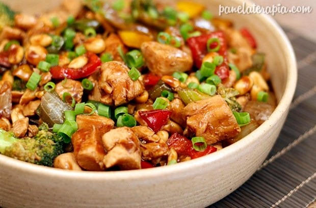 Receita de domingo: frango xadrez Foto: Panela Terapia