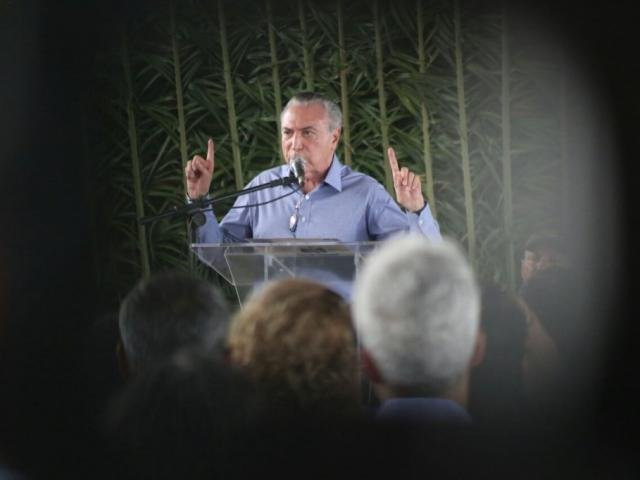Em MS, Michel Temer se diz tranquilo sobre relação com a Câmara Presidente da República, Michel Temer (PMDB), durante agenda em Miranda, MS.(Foto: Marcos Ermínio).