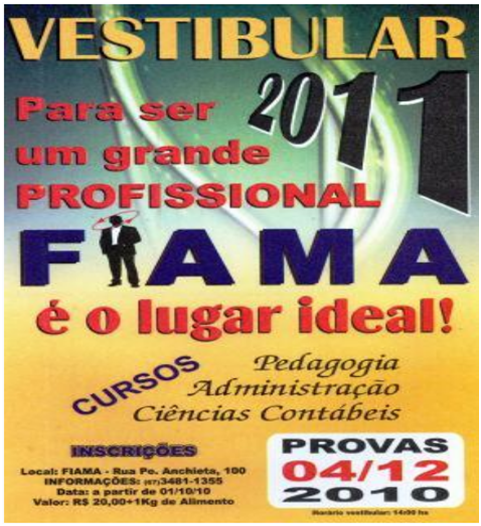 Acontece neste sábado o vestibular da Fiama
