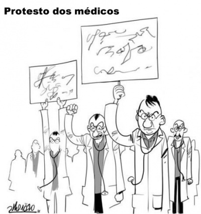 Médicos fazem protesto nesta quarta-feira por todo o Brasil Médicos fazem protesto nesta quarta-feira por todo o Brasil