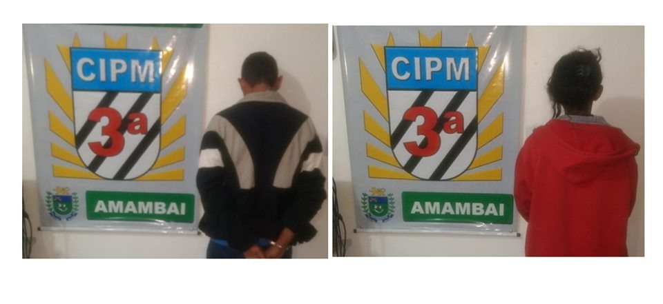 Polícia Militar prende casal por tráfico de drogas em ônibus intermunicipal Fotos: Divulgação/CIPM