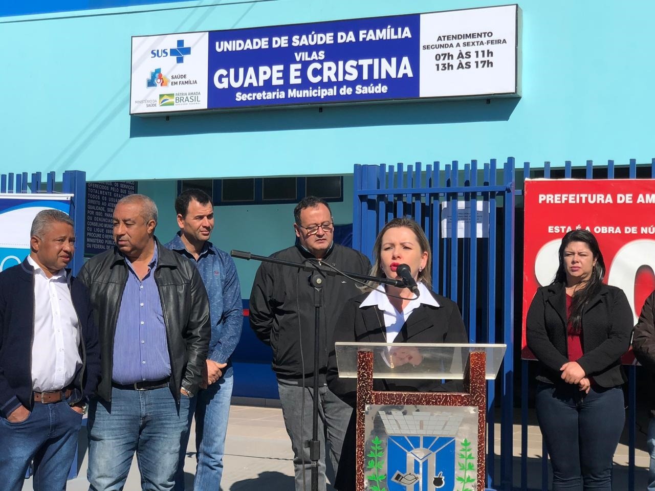 Presidente da Câmara, vereadora Janete Córdoba, destaca investimentos na unidade de saúde / Fotos; Assessoria