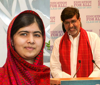 ONU parabeniza Malala e Kailash Satyarthi pelo Prêmio Nobel de Paz Malala Yousafzai e Kailash Satyarthi. Foto: ONU