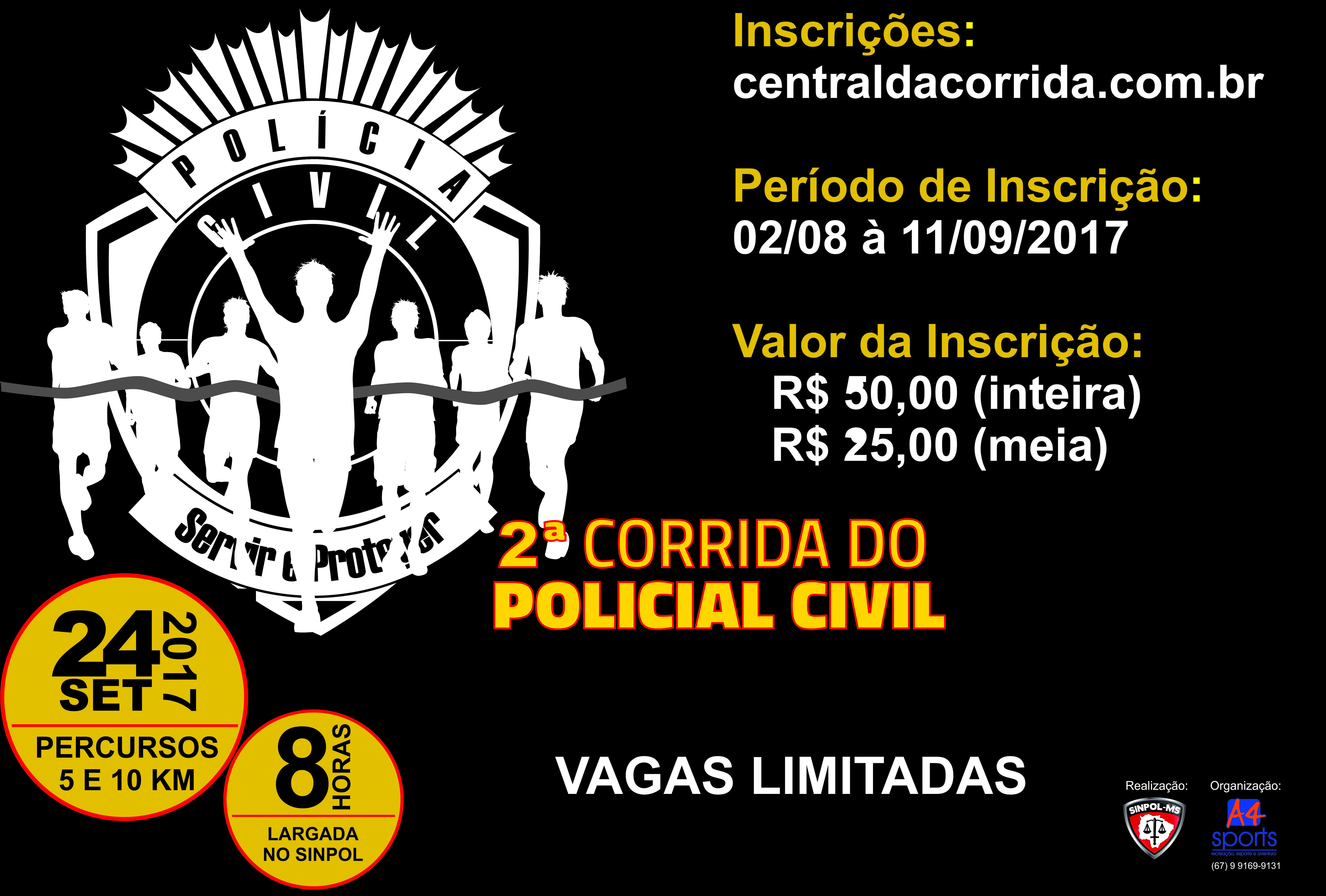 2º Corrida do Policial Civil está com inscrições abertas