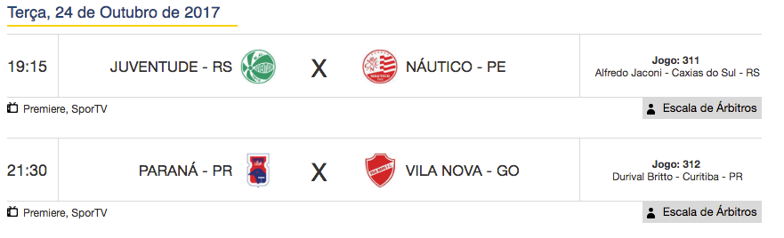 Jogos de hoje (24) - Brasileiro Série B - 32ª Rodada Jogos de hoje (24) - Brasileiro Série B - 32ª Rodada
