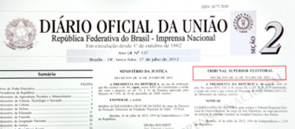 Diário Oficial traz nomeações e reconduções de juízes para TREs