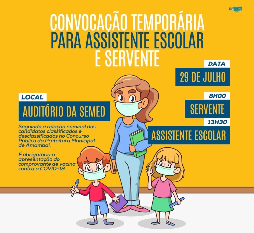 Amambai: novos servidores são convocados pela SEMED para contrato temporário Foto: Decom