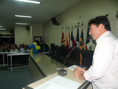 PSDB de Amambai anuncia pré-candidatos a prefeito e 200 novos filiados Presidente do legislativo de Amambai, vereador Jaime BambilFoto: Moreira Produções