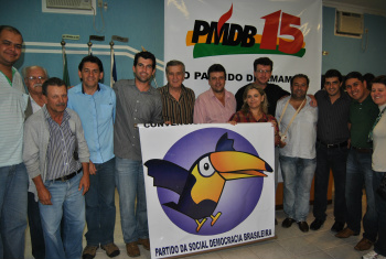 Membros do PSDB, durante convenção que escolheu candidato a prefeito do PMDBFoto: Moreira Produções