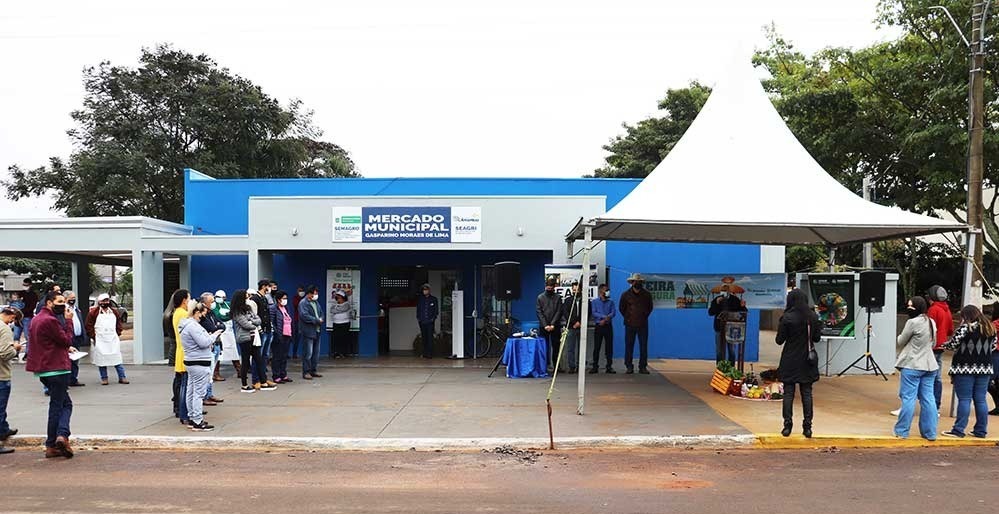 Vereador Prego destaca a importância da agricultura familiar no município Abertura da ação Feira Segura. /Foto: Decom
