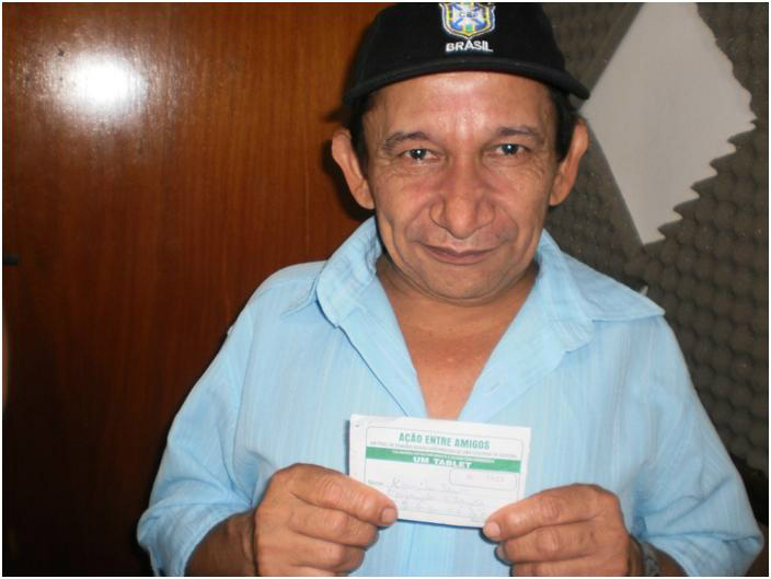 Continua a campanha em prol da saúde de Zenóbio, o porteiro da escola Rachid Zenóbio Souza.