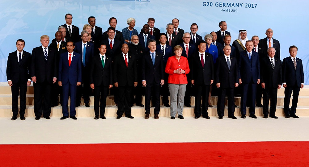 Líderes o G20 em reunião de cúpula do G20