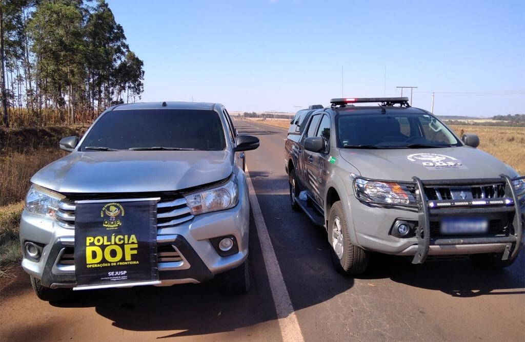 Camionete furtada em 2019 no RJ foi recuperada pelo DOF durante Operação Hórus Foto: Divulgação