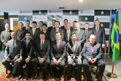 Membros da diretoria da Aprosoja Brasil, empossada na ultima quarta-feira (21) em Brasília.Foto: Divulgação 