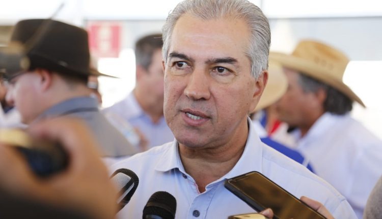 Governador Reinaldo Azambuja durante agenda nessa sexta-feira. (Foto: Marcos Ermínio | Jornal Midiamax),