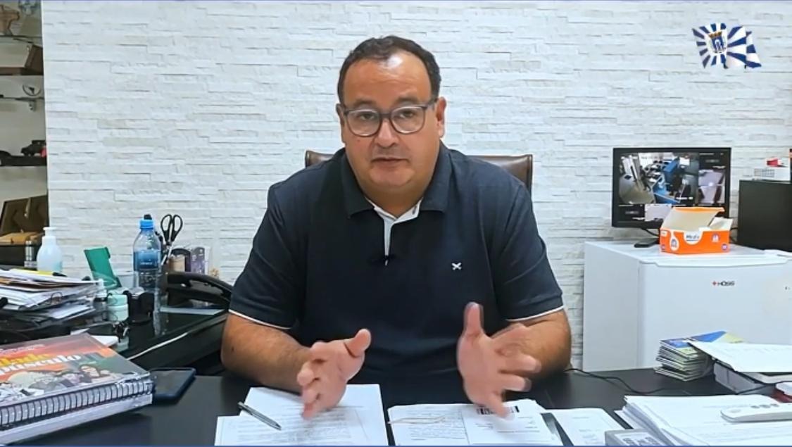 Prefeito pede união da população para enfrentar frente fria intensa em Amambai Foto: Reprodução vídeo -Decom
