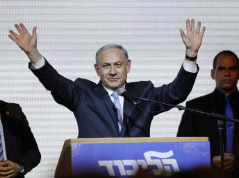 Sem resultados oficiais, Benjamin Netanyahu comemora reeleição / Foto: Divulgação