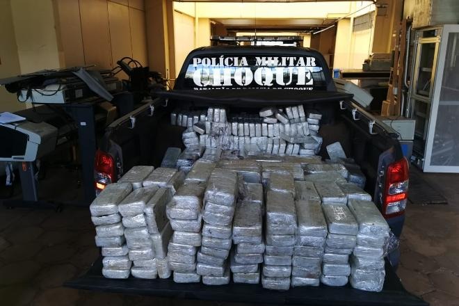 PM faz maior apreensão de cocaína do ano: 416 kg Esta é a maior apreensão de cocaína do ano - Foto: Divulgação