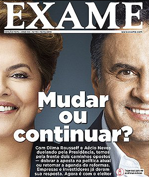 Exame: O mercado escolheu Aécio, e o elitor? Exame: O mercado escolheu Aécio, e o elitor?