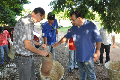 Prefeito Sérgio Barbosa e o vice-prefeito Dr. Bandeira participaram do início dos trabalhos da força tarefa nesta terça-feira.