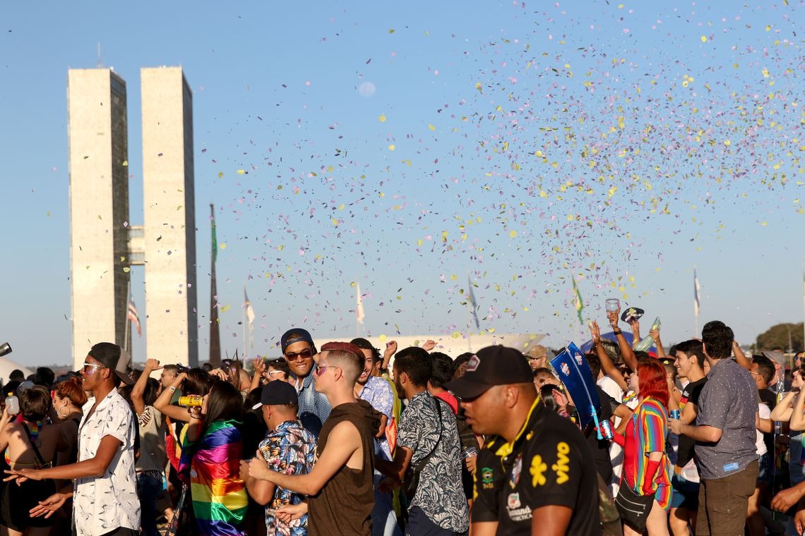 Esplanada dos Ministérios recebe Parada do Orgulho LGBTS neste domingo (14) Fabio Rodrigues Pozzebom/Agência Brasíl