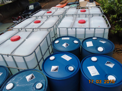 Caminhão transportava produtos sem notas em direção a uma empresa química em Chapadão do Sul (MS) / Divulgação/PMA