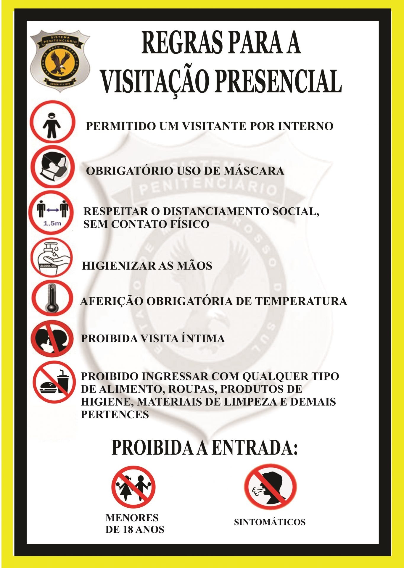 Agepen retoma gradualmente as visitas presenciais neste domingo (01)