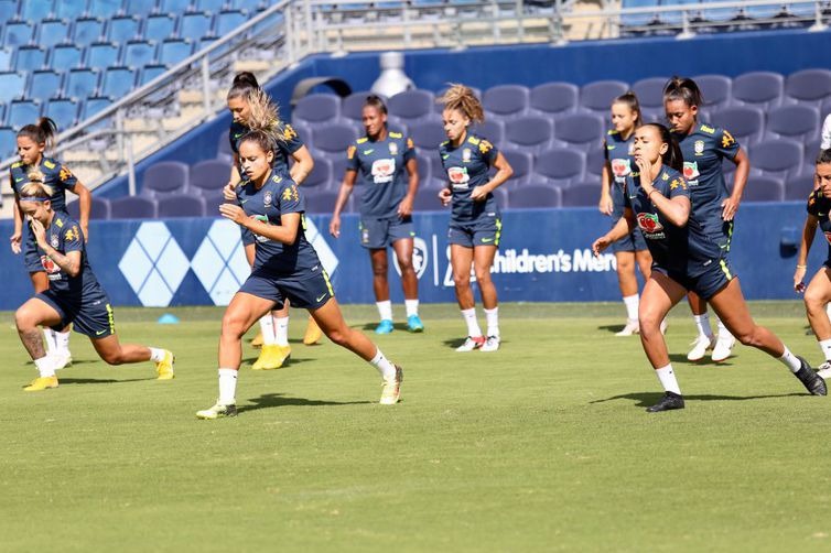 Futebol feminino do Brasil estreia hoje no Torneio das Nações nos EUA Futebol feminino do Brasil estreia hoje no Torneio das Nações nos EUA