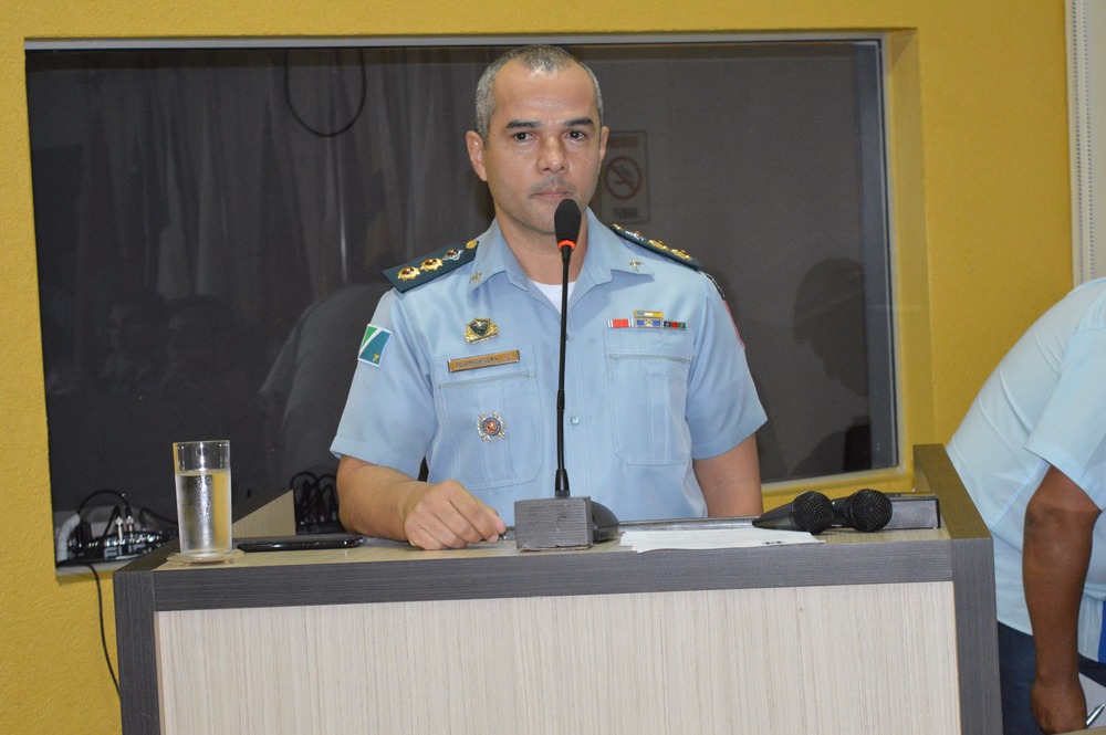 O comandante da 3ª CIPM, de Amambai, Tenente-Coronel Wesley Freire de Araújo / Foto: Moreira Produções