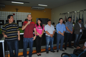 Advogado Odil Puques assume direção do PMDB de Amambai Prefeito de Amambai, Sérgio Barbosa (PMDB)Foto: Moreira Produções