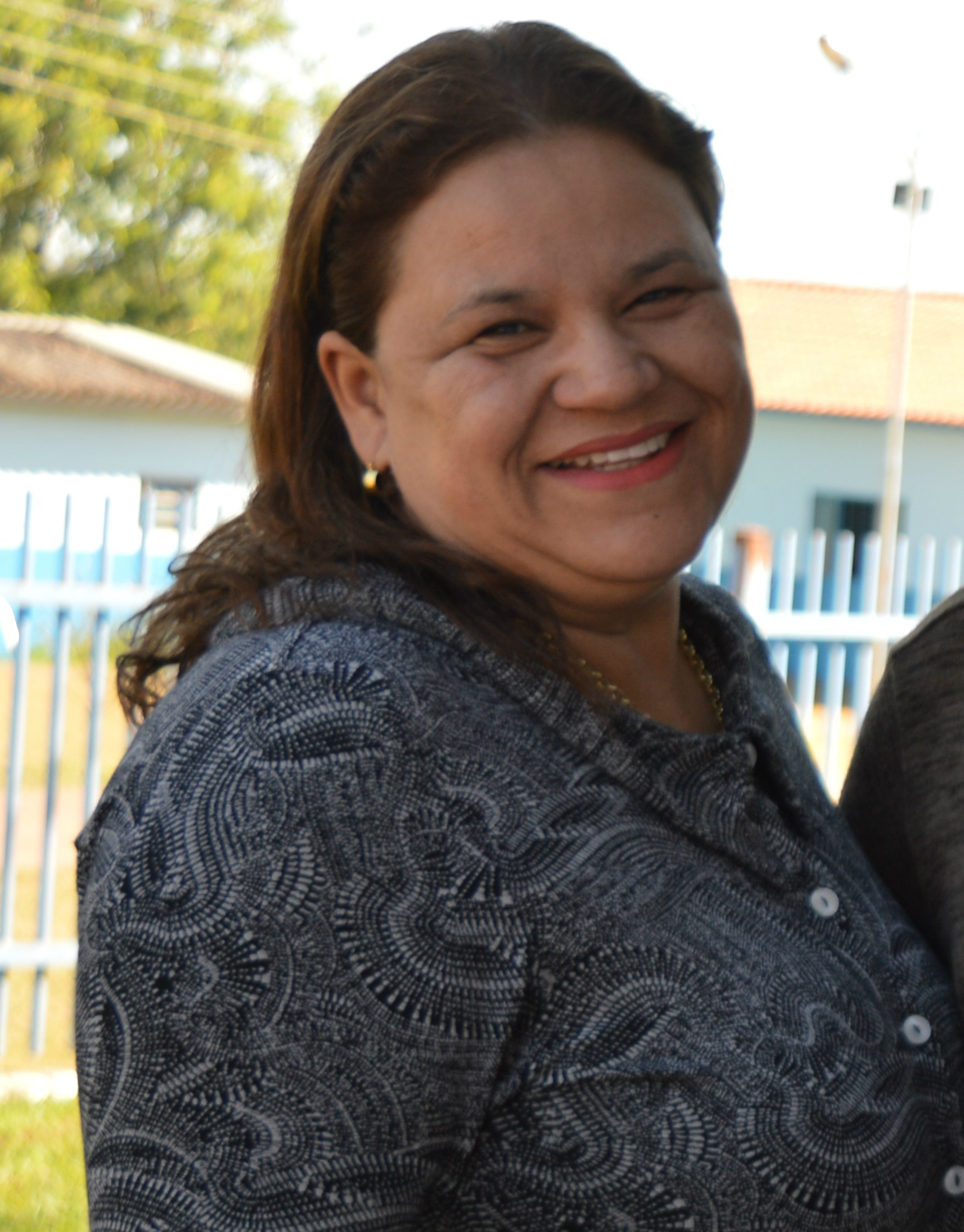 A diretora da escola indígena, Nídia Eliane Rivarola Pereira Peixer.