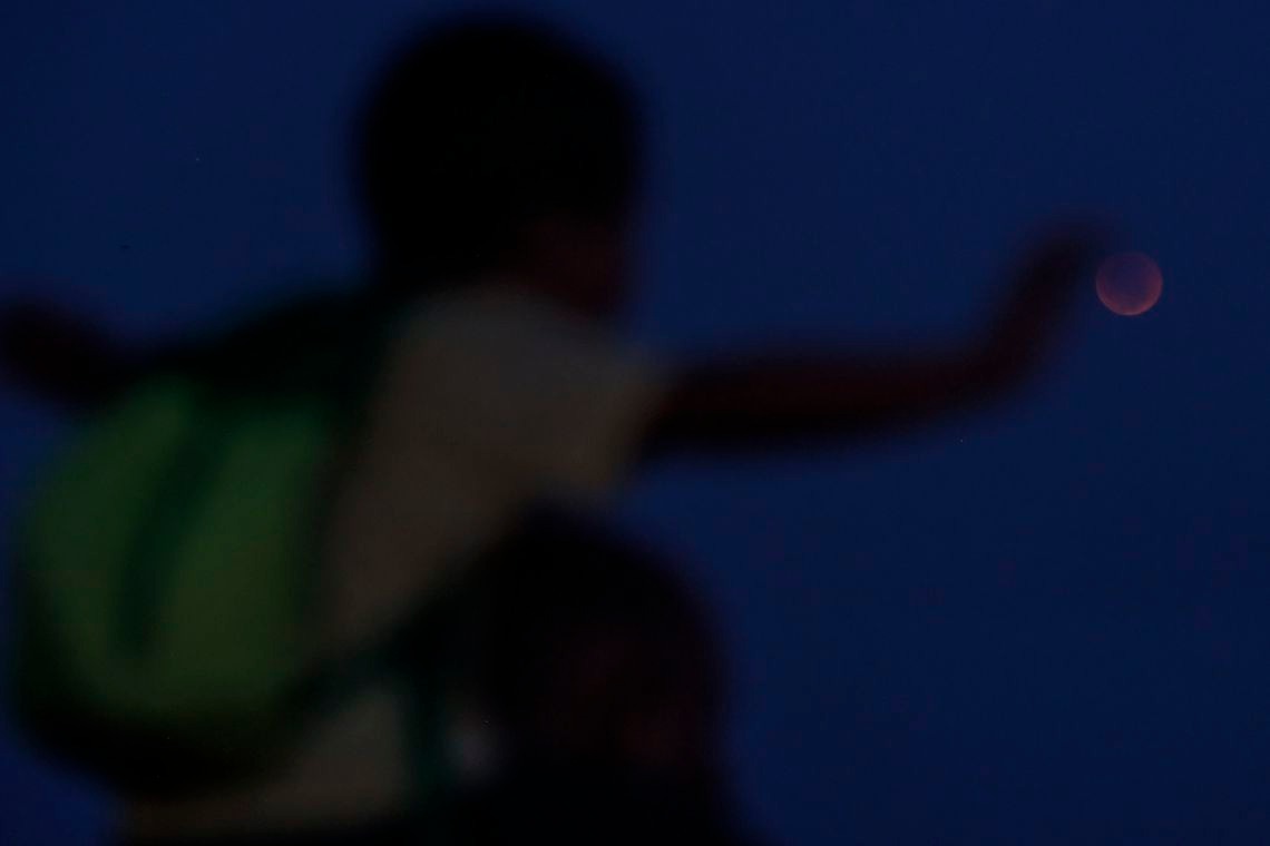Brasileiros se mobilizam para acompanhar eclipse lunar