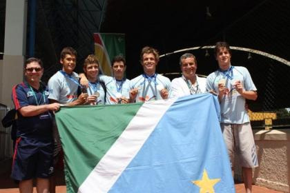 Olimpíadas Escolares em Goiânia: natação de MS é medalha de ouro Olimpíadas Escolares em Goiânia: natação de MS é medalha de ouro
